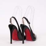 Дамски обувки VENERA черен лак с ток 12 см.
