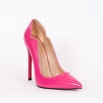 Дамски обувки LOVE by ZD розов лак с ток 12 см.