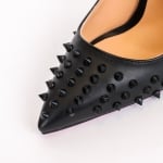 Дамски обувки ШИПОВЕ черен мат 120мм.