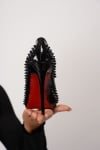 Дамски обувки ШИПОВЕ черен лак 120мм.