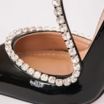 Дамски обувки Zafira черен лак с ток 12 см.