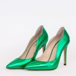 Дамски обувки LOVE NEON цвят зелен 105 мм.