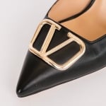 Дамски обувки V-LOGO BLACK мат кожа 105мм.