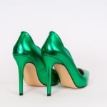 Дамски обувки LOVE NEON цвят зелен 105 мм.