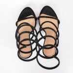 Дамски сандали OLYMPIA BLACK  с ток 11 см.